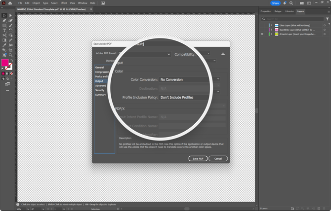 Paramètres de couleur